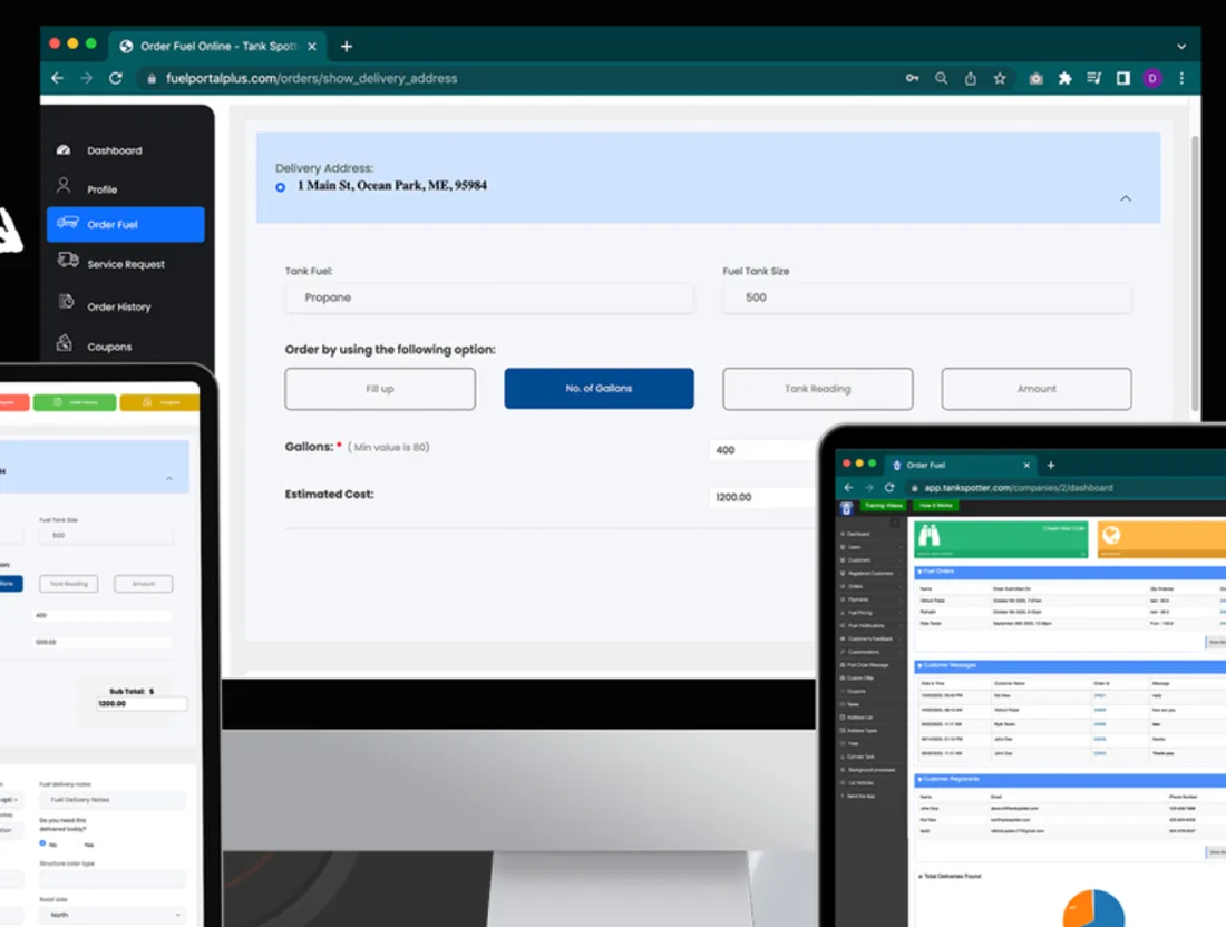 Web Order Portal preview