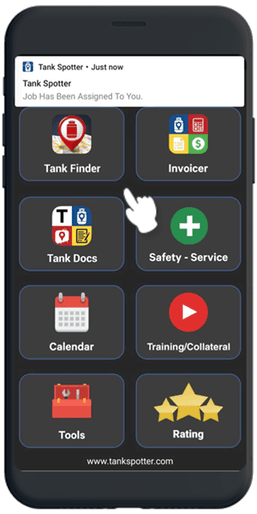 Driver App Notification — TankSpotter driver app