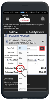 Ordering from customer app GIF