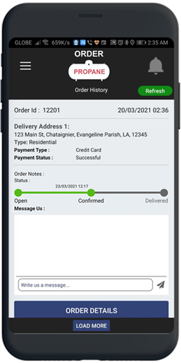 Ordering from customer app GIF