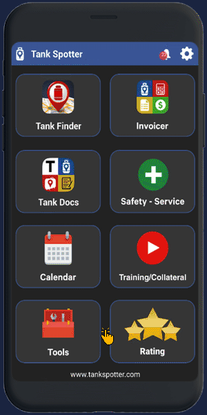 Documents and Forms — TankSpotter app screen