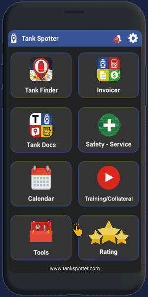 Sales Lead to Estimate — TankSpotter app screen